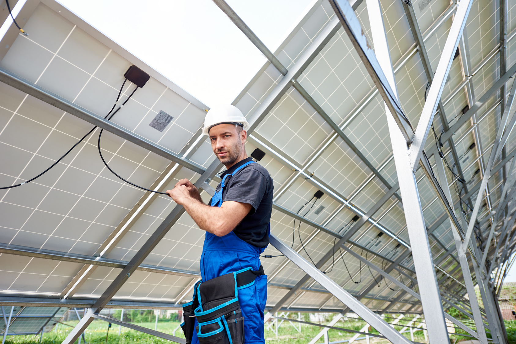 Maintenance de panneaux solaires photovoltaïques